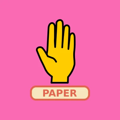 a paper made with a hand