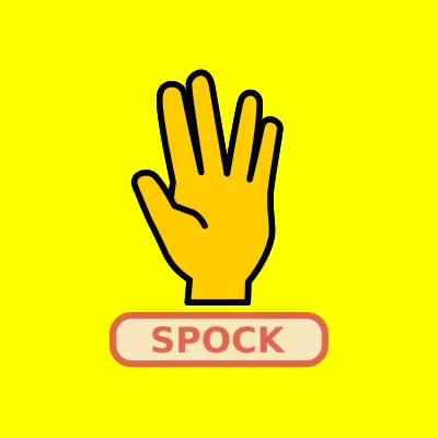 Spock made with a hand